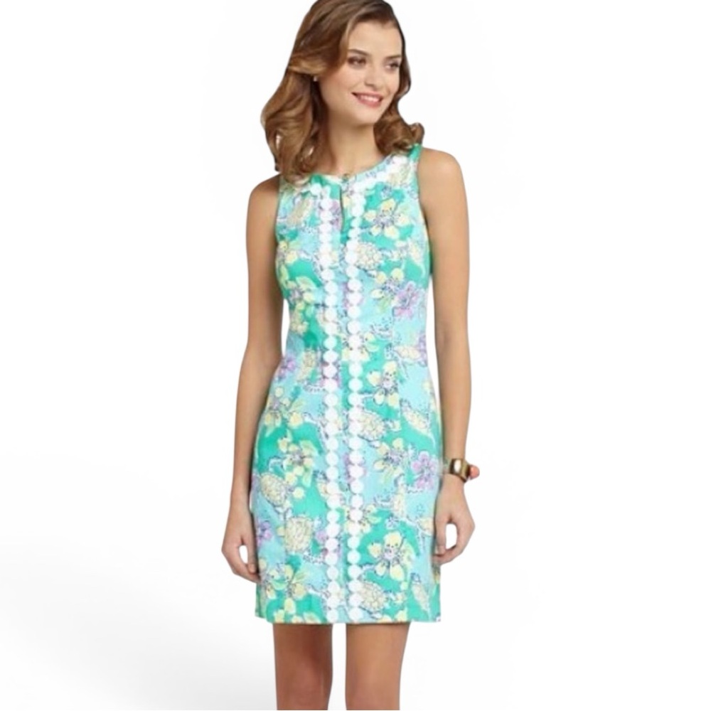 Lilly Pulitzer Ginny Sheath Dress in Moving Slowly Sz 4